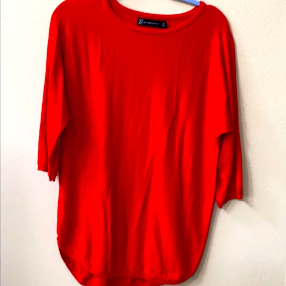 New York and Co Bright red top